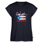 Women's Roll Cuff T-Shirt - navy