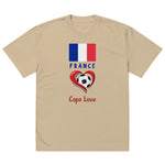 FRANCE - Copa Love unisex oversized faded t-shirt