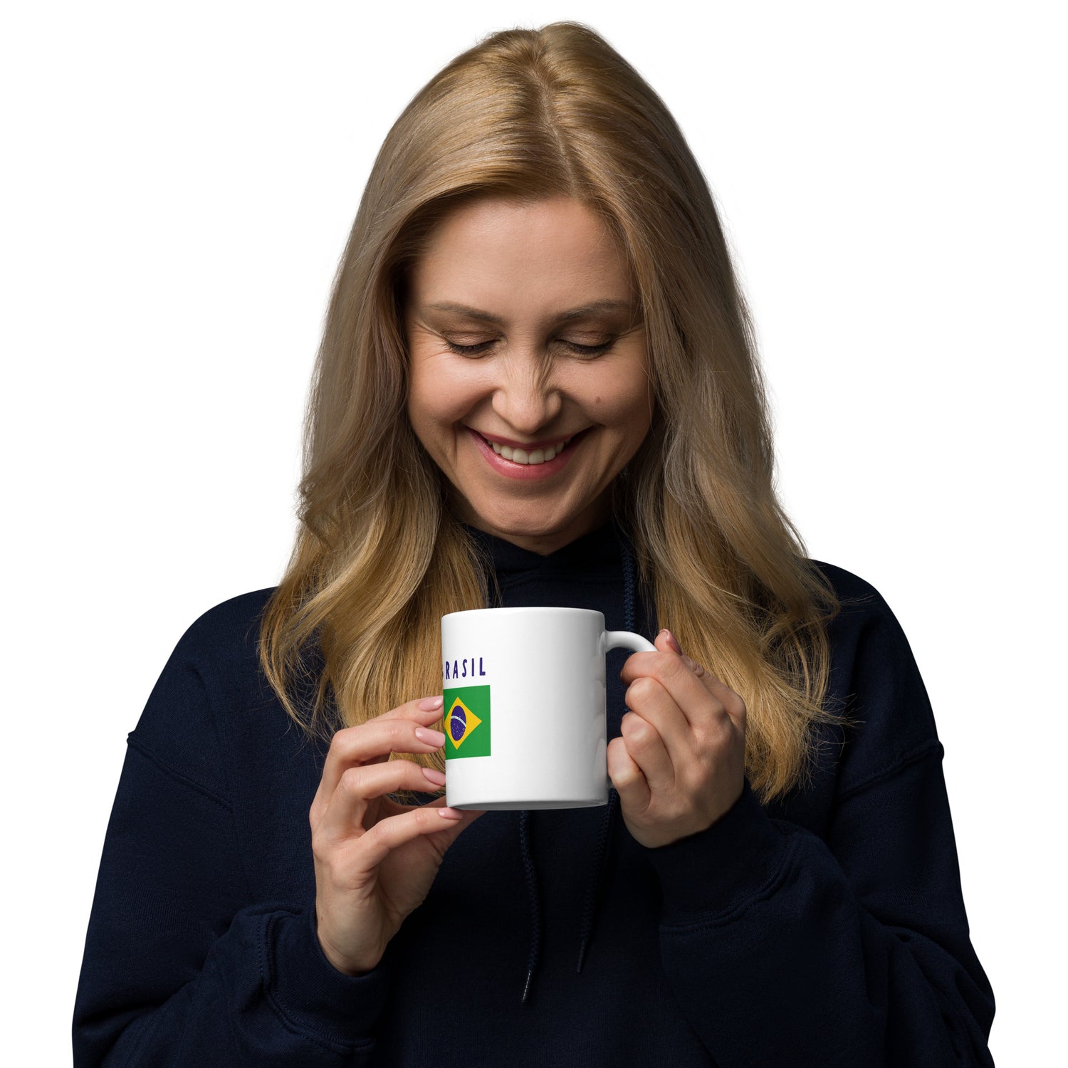 BRASIL - Copa Love White glossy mug