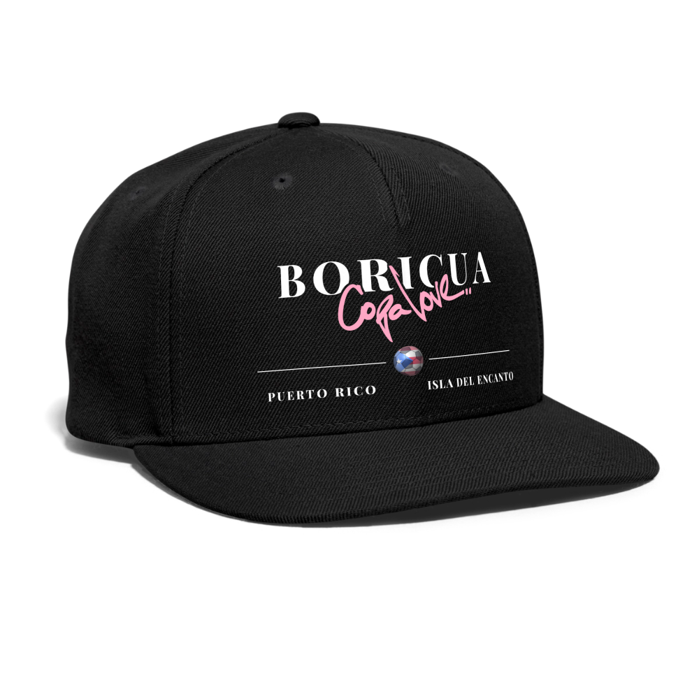 Snapback Baseball Cap - black