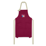 Artisan Apron - burgundy/khaki