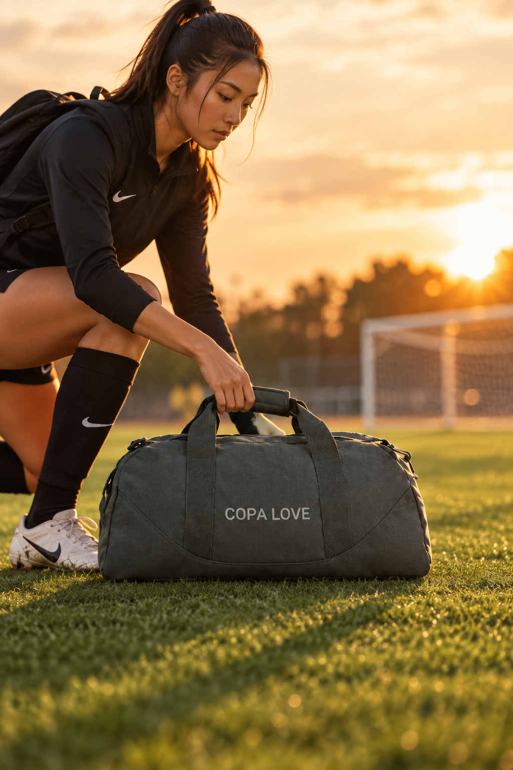 Copa Love - Recycled Duffel Bag - charcoal