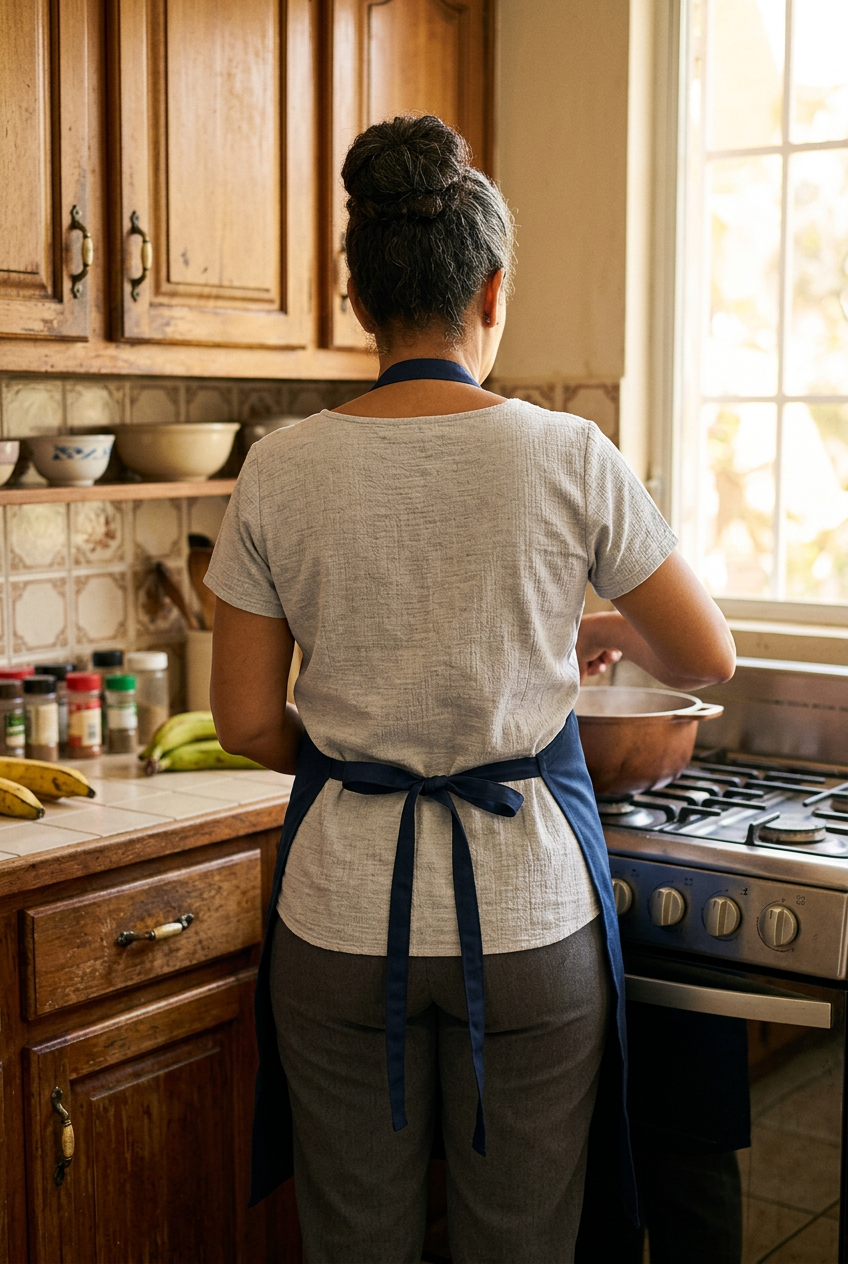 Adjustable Apron - navy