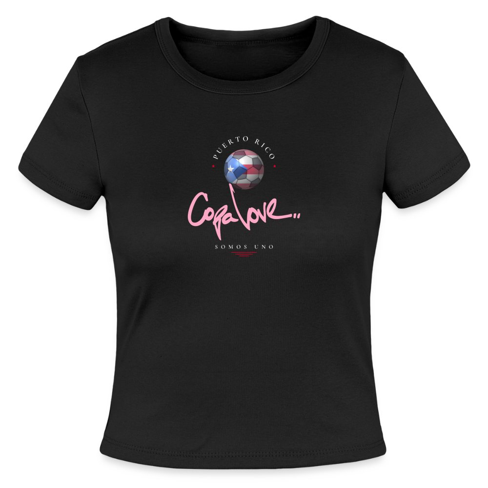 Slim Fit Rib Women's T-Shirt - black