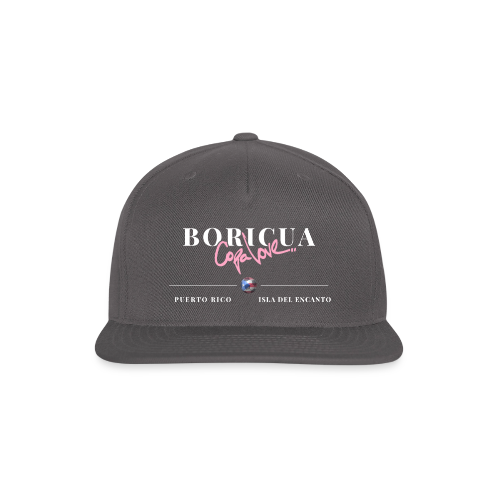 Snapback Baseball Cap - dark grey