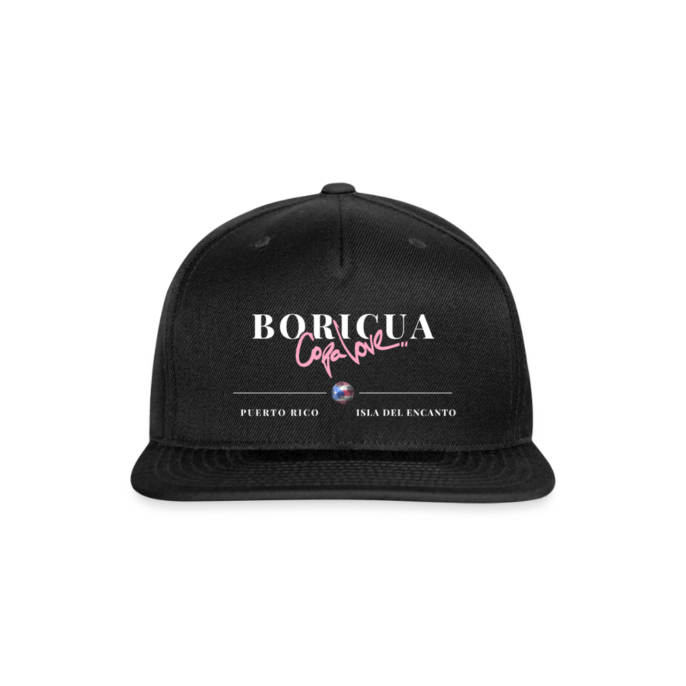 Snapback Baseball Cap - black