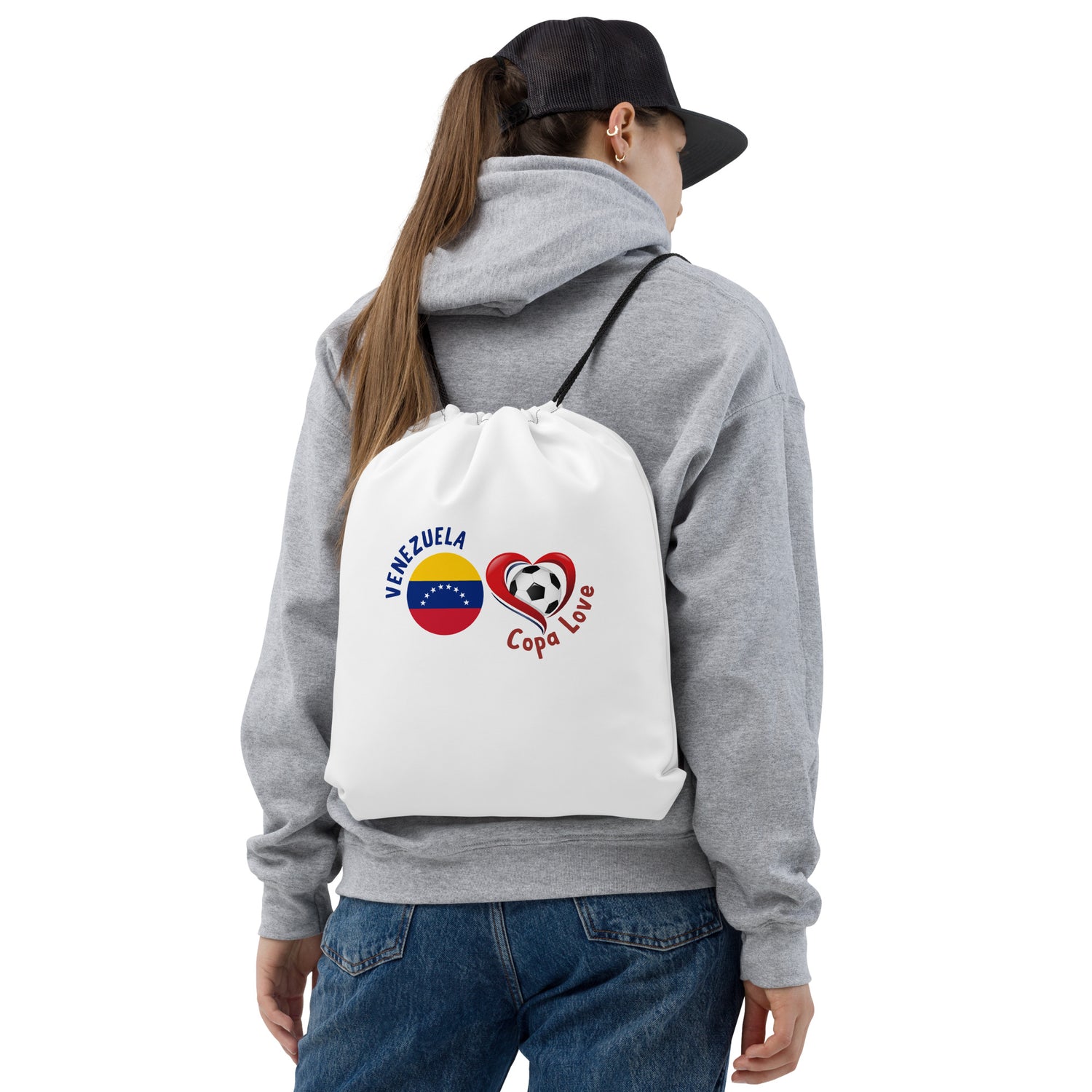 VENEZUELA - Copa Love Drawstring bag