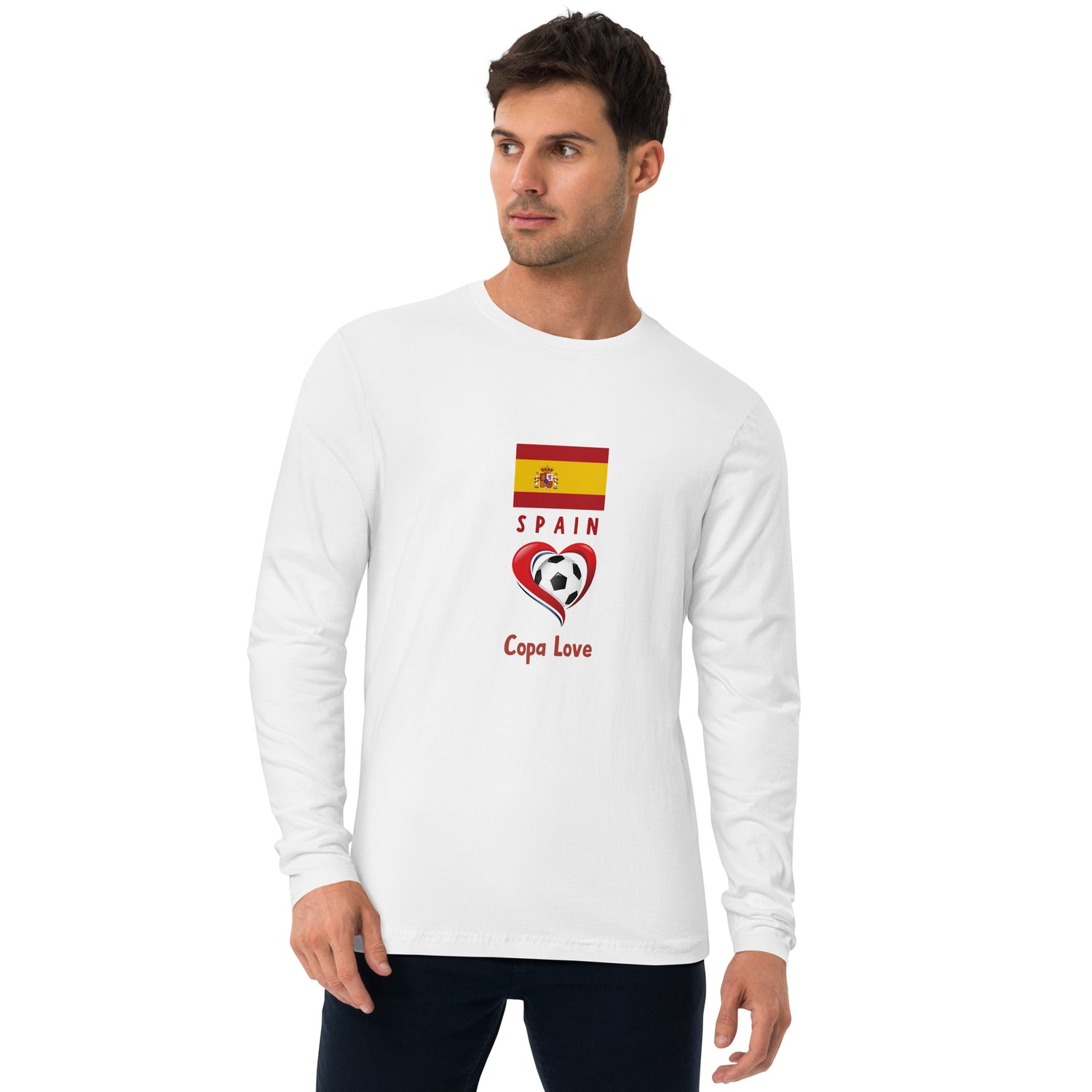 SPAIN - Copa Love Premium Long Sleeve Fitted Crew