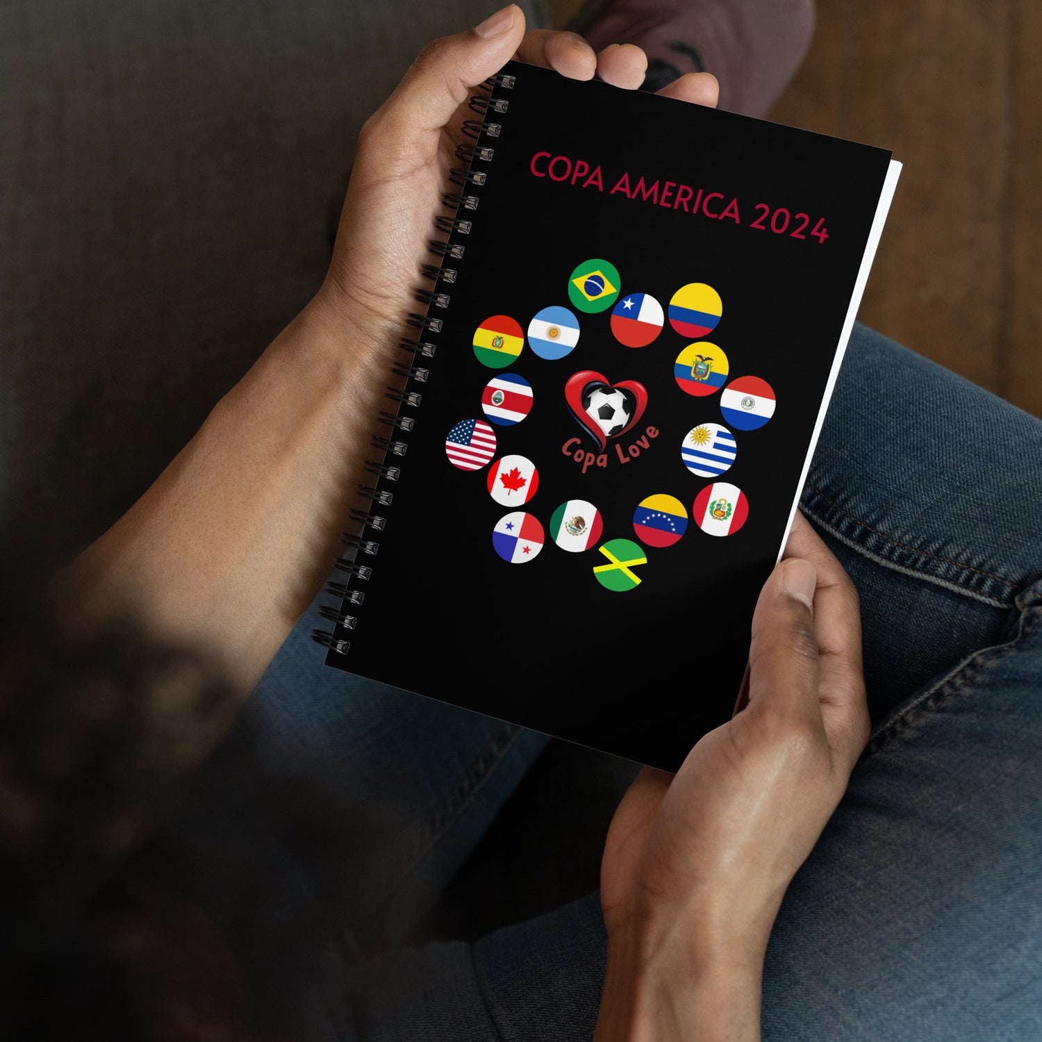 COPA AMERICA 2024 - Copa Love Spiral notebook